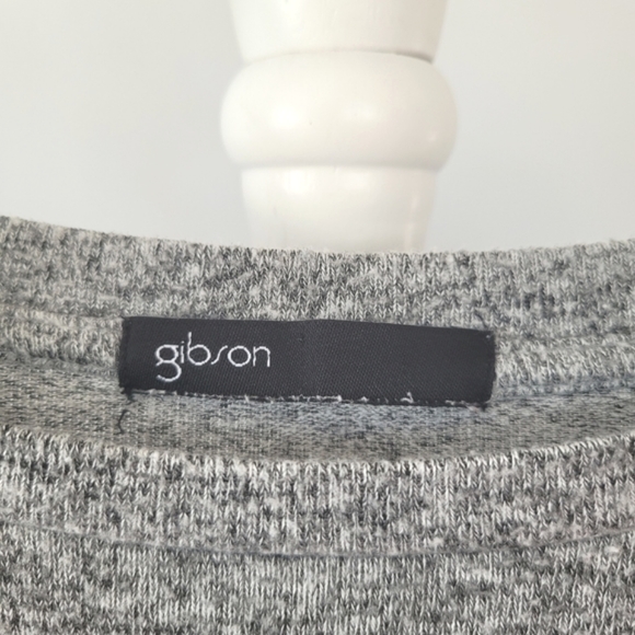 GIBSON Long Bell Sleeve Cozy Fleece Grey Top - Picture 8 of 12
